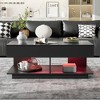Zeus & Ruta Adjustable Lift-Top Coffee Table with Hidden Storage, Expandable from 41.3" to 76.7", Multi-Functional Centerpiece for Living Room - 3 of 4