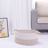 Unique Bargains Woven Handles Shelf Closet Storage Basket - 4 of 4