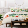 Deny Designs Twin/ Twin Extra Long Jessica Molina Seasons Greetings Vintage Ornaments Duvet Cover and Pillow Sham Cream - 3 of 4