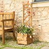 Scalloped Top Planter Box with Diamond Trellis – FSC-Certified Timber, Eco-Friendly, Includes Liner - image 4 of 4