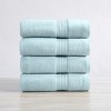 100% Cotton Solid Color Quick Dry Bath Towel Set - 2 of 4