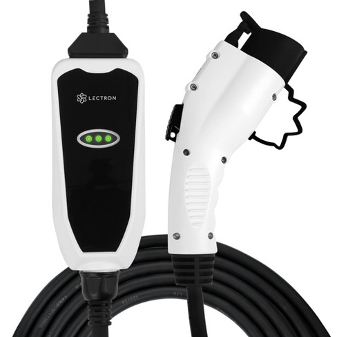 Lectron Level 1 / Level 2 Portable J1772 Ev Charger (16 Amp / 32 Amp) With  Dual Charging Plugs (nema 5-15 & 14-50) - For All J1772 Evs (white) : Target