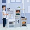 Teamson Kids Little Chef Lyon Modern Wooden Play Kitchen Gray/Brass - 2 of 4