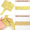 Alilang Elastic Sequin Trim, 1.9 Inch 5 Row Flat Glitter Paillette Sequin Ribbon, Bling Fabric DIY Metallic Stretch Sequin Strip, 11 Yards - 3 of 4