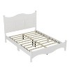 Queen Size Elegant Design Wood Platform Bed Frame, Retro Style Bed with Wooden Slat Support - ModernLuxe - 4 of 4