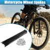 Unique Bargains 14G J Bend Bicycle Steel Spokes 36Pcs - 2 of 4