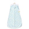 Hudson Baby Infant Girl Cotton Sleeveless Wearable Sleeping Bag, Sack, Blanket, Mixed Daisy - 2 of 4