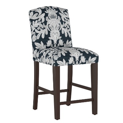 Skyline Furniture Alex Camel Back Counter Height Barstool in Velvet