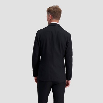 Мужские куртки Haggar H26 Men's Flex Series Ultra Slim Suit Coat - Black 40: Lightweight Polyester Blend, Slim Fit — фото 2