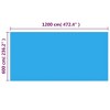 VidaXL Rectangular Pool Cover 472.4 in.x236.2 in. PE Blue - 4 of 4