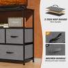 CAVINAS Tall Dresser for Bedroom, Fabric Chest of Drawers, Storage Cabinet with Water-Resistant Wooden Top for Closet/Nursery/Entryway - 4 of 4