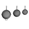 Lexi Home 3-Piece Pre Seasoned Cast Iron Frying Pan Set - 2 of 4