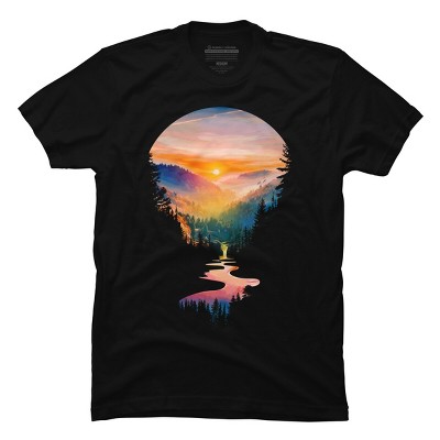 Men's Design By Humans Summer Sunrise By BobyBerto T-Shirt