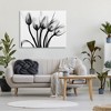 Stupell Industries Modern Tulip Blossom Abstract Monochrome Silhouette Photography, 48" x 36" - 2 of 4