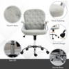 RISOKEYS Home Office Chair: Stylish Button-Tufted Desk Chair with Adjustable Height, 360° Swivel Wheels & Padded Armrests -for Home Office - 2 of 4