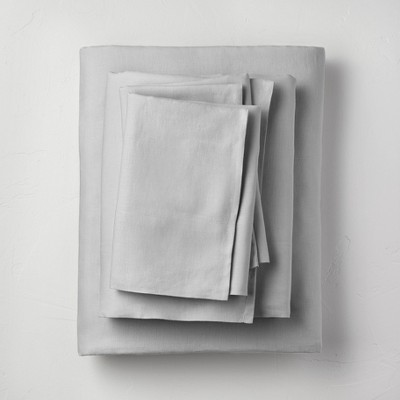 Photo 1 of 100% Washed Linen Solid Sheet Set - Casaluna™ King