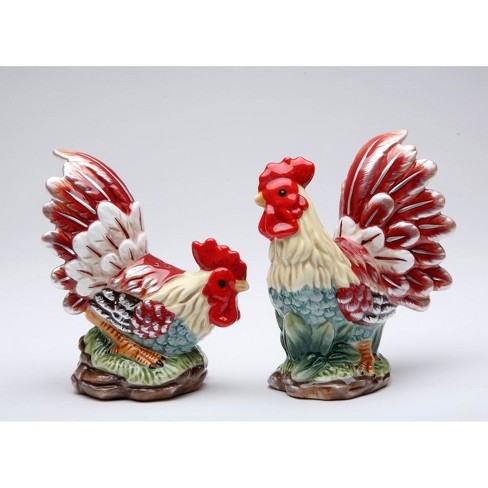 Kevins Gift Shoppe Ceramic Rooster Salt And Pepper Shakers : Target