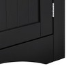 Sapphtopaz Modern Corner Storage Cabinet with Doors and Shelves Floor Corner Cabinet Free Standing Storage Cabinet for Bathroom - 4 of 4