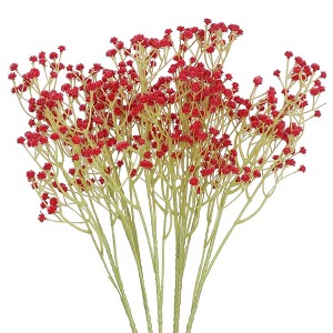 Unique Bargains Artificial Decoration Wedding Baby Breath Flowers 25.2" 6 Pcs - 1 of 4