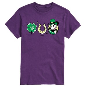 Men's - Disney - Mickey St Patricks Icons Short Sleeve Graphic T-Shirt - 1 of 4