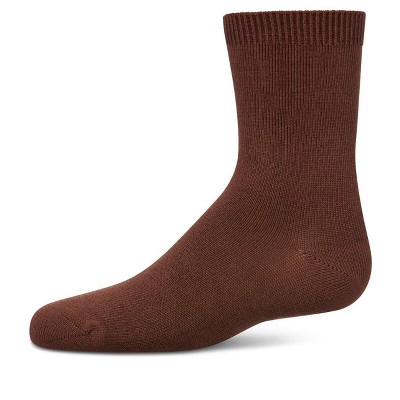 Memoi Toddler's and Kids' Basic Soft Rayon from Bamboo Crew Socks