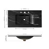 JONATHAN Y Ancillary 3-Hole Classic Contemporary Rectangular Ceramic Single Sink Basin Vanity Top - 3 of 4