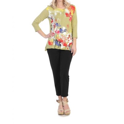 Women's Water Color Light Terry Pocket Top - Jess & Jane