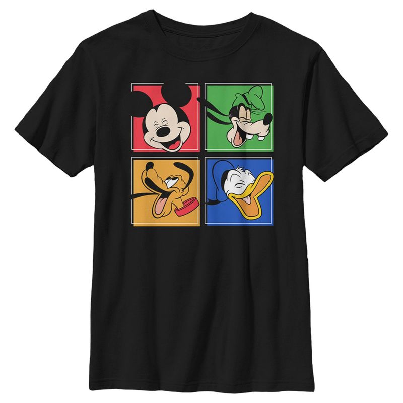 Boy's Disney Mickey and Friends Boxes T-Shirt, 1 of 6