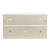 Sapphtopaz TV Stand Farmhouse Entertainment Center for TVs Up to 69" with 2 Cabinets Entryway Table with 3 Layers Open Shelf for Living Room - 3 of 4