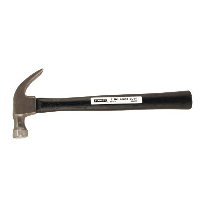 Stanley Tools Curved-Claw Wood-Handled Nailing Hammer (7 Oz.; Black)