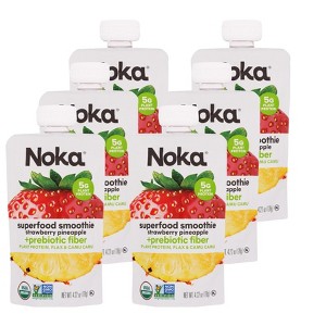 Noka Organic Superfood Smoothie Strawberry Pineapple - Case of 6/4.22 oz - 1 of 4