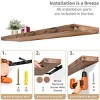 3 Pack (35"x9") Sorbus Long Floating Wall Shelves for Bedroom, Decor, Kitchen, Living Room - for Trophies, Frames, Bookshelf - 4 of 4