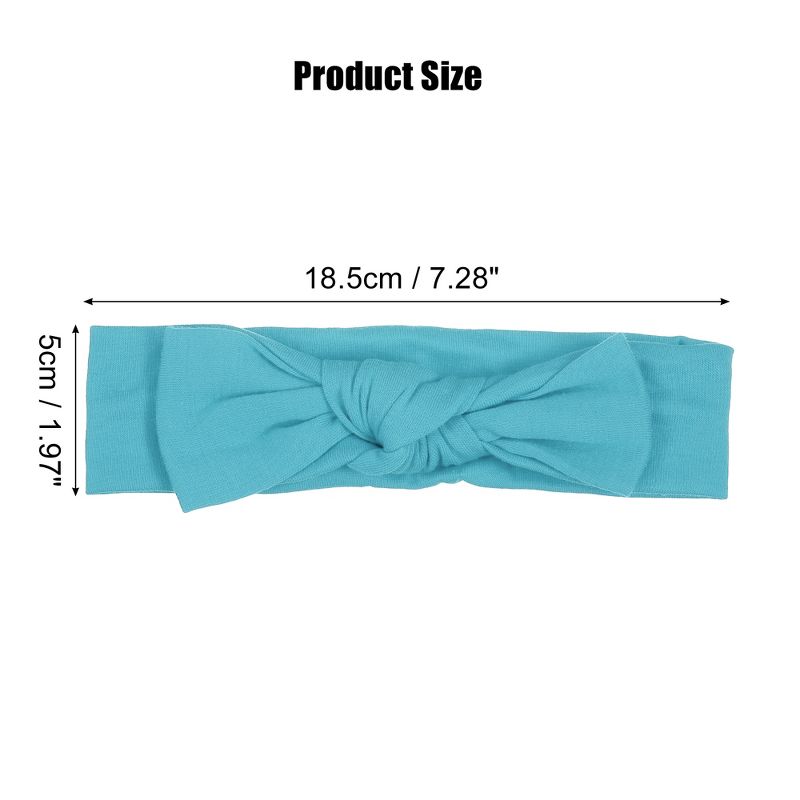 Unique Bargains Cotton Bow Headband Fashion Cute Hair Band for Teenager 7.3 Inch, 4 of 7