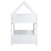 NicBex Twin over Twin Bunk Bed House Shape Wooden Bed Frame with Headboard, Ladder and Full Length Guardrail, No Box Spring Required - 4 of 4