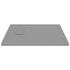 VidaXL Shower Base Tray SMC Gray 35.4 in.x35.4 in. - 4 of 4