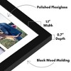 Americanflat 14x14 Collage Picture Frame with Polished Plexiglass - Fits Six 4x6 Photos or One 14x14 Photo - Gallery Wall Frame Set - Black - 3 of 4