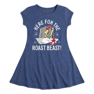 Girls' - Dr. Seuss -  Fit & Flair Cap Sleeve Dress - 1 of 3