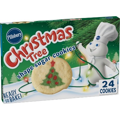 Pillsbury Ready To Bake Christmas Tree Shape Sugar Cookies 24ct 11oz Target Inventory Checker Brickseek