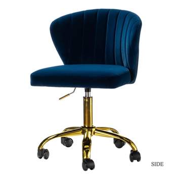 Ilia Task Chair Swivel Office Chair Desk Chair with Tufted Back | Karat Home
