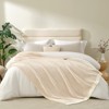 Snuggle Sac Reversible Waffle Knit Throw Blanket Cozy Microfiber Throw - 4 of 4