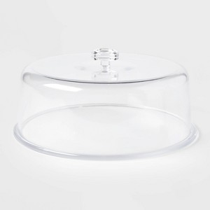 12" Plastic Cake Tray with Lid - Room Essentials™: BPA-Free Round Dessert & Bakery Tray, Dishwasher-Safe, Clear - 1 of 4