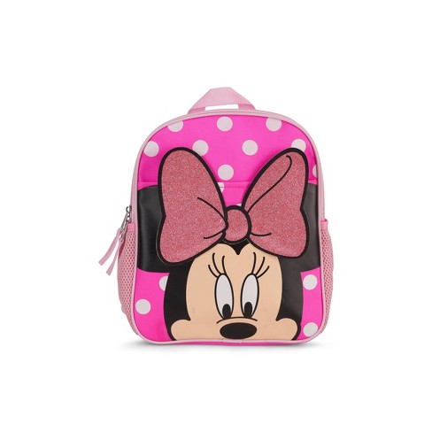 Disney Minnie Mouse Girls School Backpack Lunch Box Book Bag SET Bow Kids  PINK