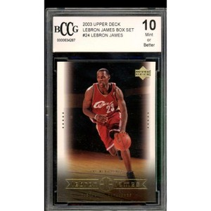 Lebron James Rookie Card 2003 Upper Deck Box Set #24 BGS BCCG 10 - 1 of 2