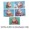 Unique Bargains Christmas Greeting Card Red White Blue 4.5x3.1 Inch 10 Pcs - 3 of 4