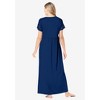 Amoureuse Plus Size Long Lace Top Stretch Knit Gown - 3 of 4