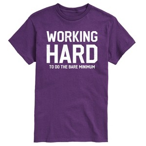 Men's - Instant Message - Working Hard Short Sleeve Graphic T-Shirt - 1 of 4
