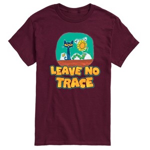 Men's - Pete the Cat - Leave No Trace Camping Short Sleeve Graphic T-Shirt - 1 of 4