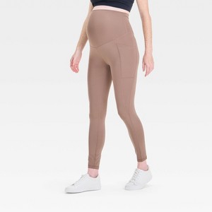 Over Belly High-Rise Performance Pocket Active Maternity Leggings - Isabel Maternity by Ingrid & Isabel™ - 1 of 4