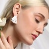 SOHI Women's Opal White The Trinity Stud Earrings - 3 of 4