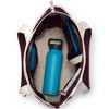 Lands' End Zip Top Long Handle Canvas Tote Bag - 2 of 4
